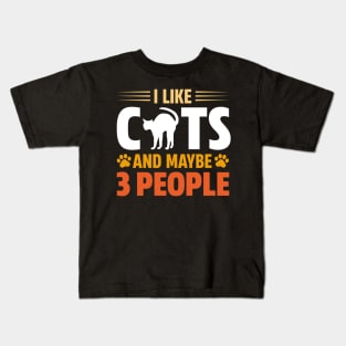 I Like Cats Kids T-Shirt